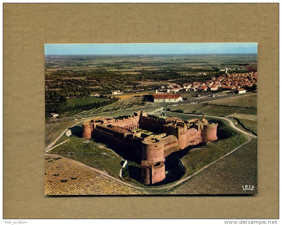 Chateau Fort De Salses - Vue Du Ciel - Spécimen De L'architecture Espagnole Du XVè S - Salses