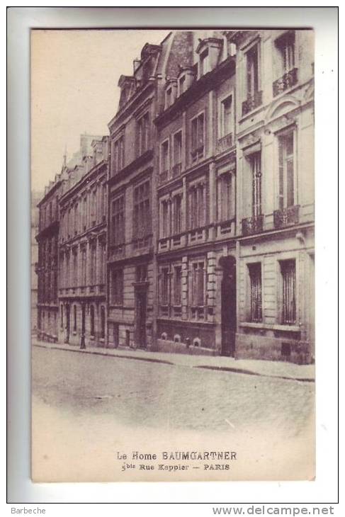 75.- Le Home BAUMGARTINER  5bis Rue Keppler - Autres & Non Classés