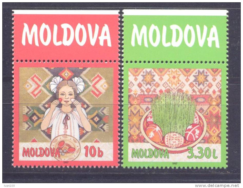 1997. Moldova, Easter, 2v, Mint/** - Ostern