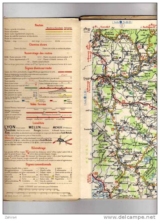 Michelin N° 57 - Verdun - Wissembourg - Strassenkarten