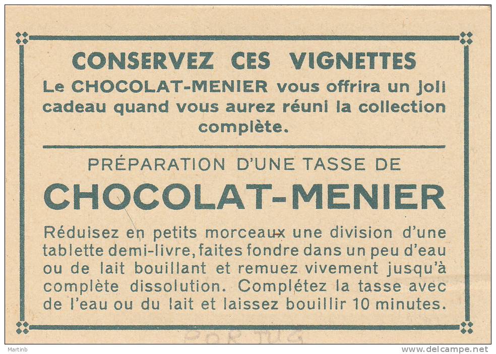 CHROMO  Image Chocolat MENIER  PORTUGAL  THOMAR Couvent Du Christ  N° 166 - Menier