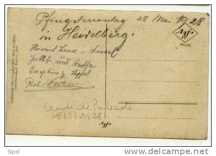 Pfingsmonntag 28/5/1928 In Heidelberg  Im Schlosshof  Lundi De Pentecote à Heidelberg Animée ++ - Pentecost