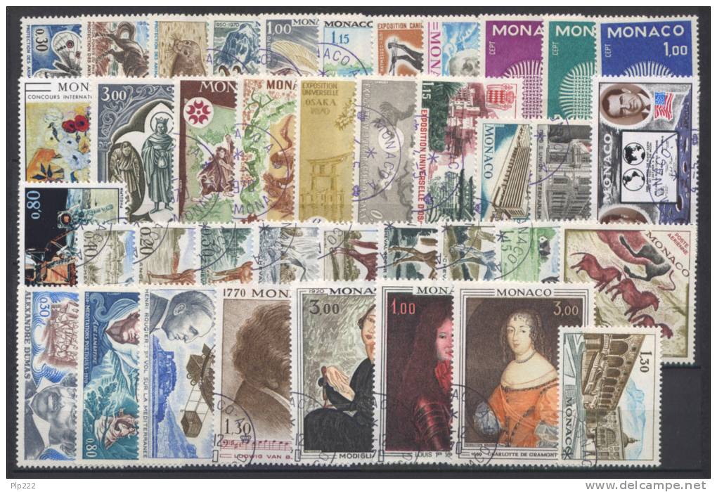 Monaco 1970 Annata Completa / Complete Year Set Usati/Used VF - Otros & Sin Clasificación