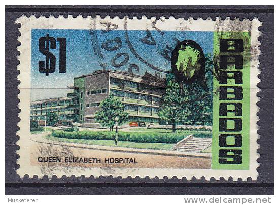 Barbados 1970 Mi. 310      1 $ Bauwerk Queen Elizabeth Hospital - Barbades (1966-...)