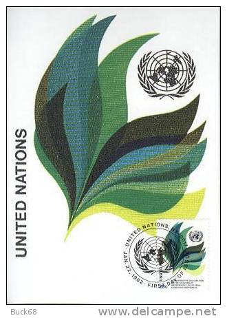 ONU UNO NEW YORK FDC Premier Jour Poste 360 L´indépendance Pour Les Colonies Independance - Maximumkaarten