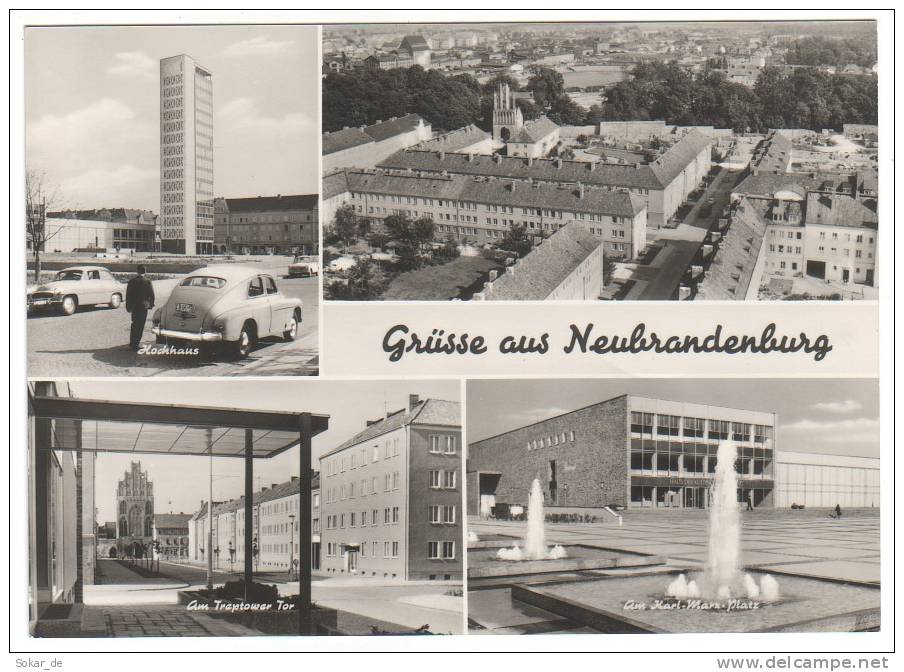 AK Neubrandenburg Mecklenburg-Vorpommern Auto Oldtimer 1969 - Neubrandenburg