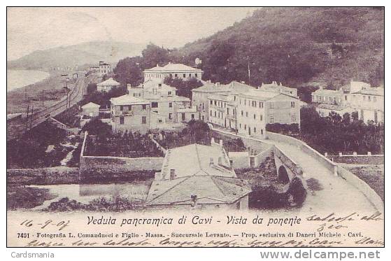 Cavi Di Lavagna(Genova)-Vista Da Ponente-1907 - Genova (Genoa)