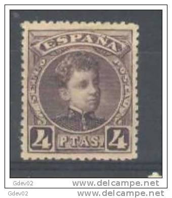 ES254-L3390.España.Spain Espagne ALFONSO XIII.CADETE  1901/5 .(Ed 254*)con Charnela.MAGNIFICO. - Nuevos