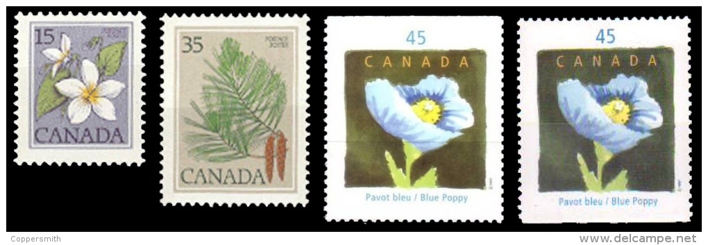 (017+18+20) Canada  Flowers / Fleurs / Blumen / Bloemen / Flora  ** / Mnh  Michel 719 + 745 + 1616 - Unused Stamps