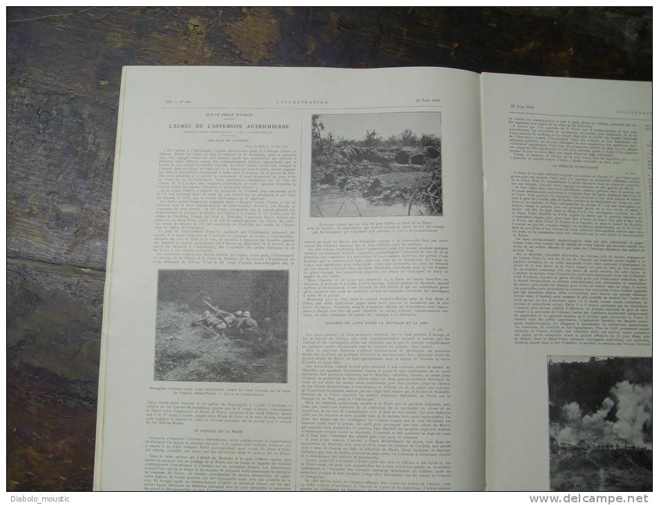 1918 Front ITALIE ; LEVIATHAN ; PROMETHEUS Prodigieux Navire-atelier ;  Guerre Civile En FINLANDE ; Château Des TAXIS - L'Illustration