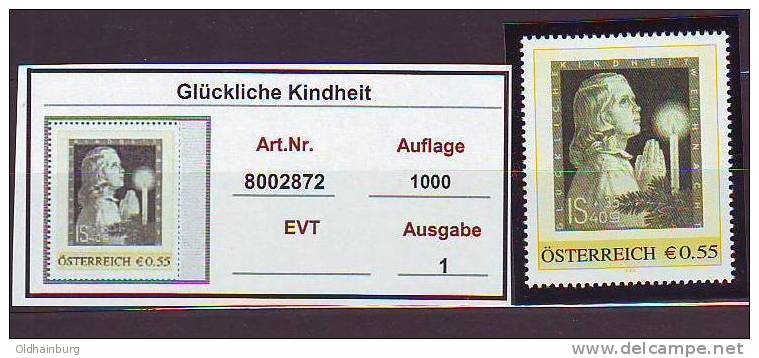 056: Personalisierte Briefmarke Aus Österreich Glückliche Kindheit - Persoonlijke Postzegels