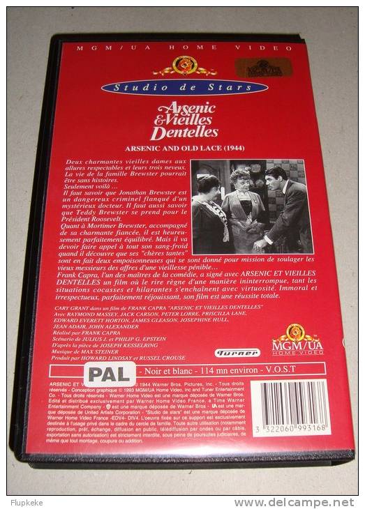 Vhs Pal Arsenic Et Vieilles Dentelles Arsenic And Old Lace Frank Capra 1944 Version Originale Sous-titrée Français - Kinder & Familie