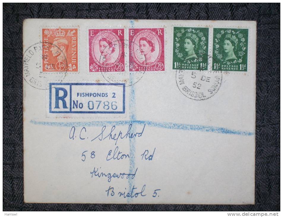 GB REGISTERED COVER 1952 - Covers & Documents