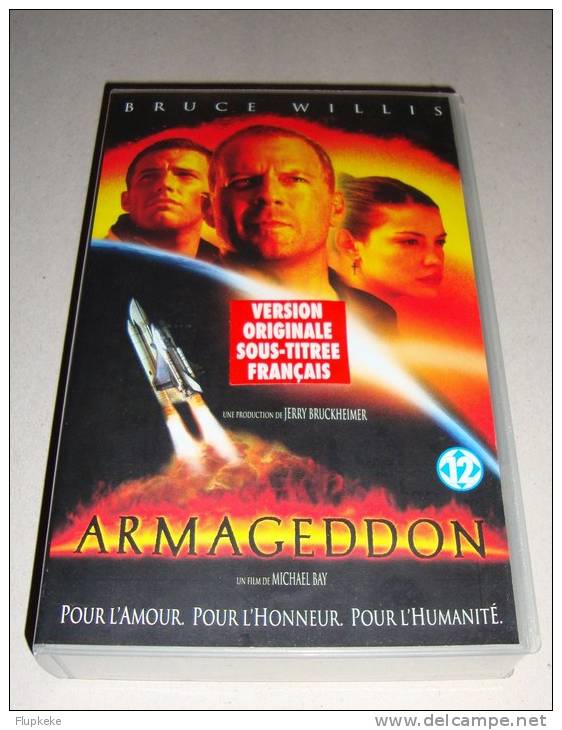 Vhs Pal Armageddon Bruce Willis Michael Bay 1998 Version Originale Sous-titrée Français - Fantascienza E Fanstasy