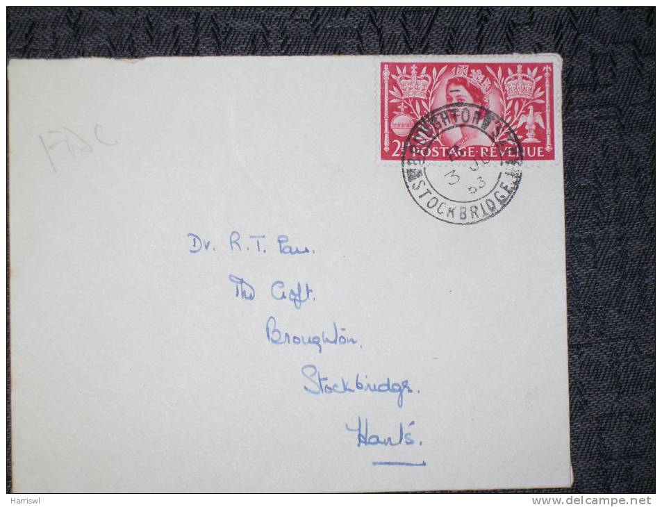 GB 1953 ELIZABETH COVER  FDC? - Covers & Documents