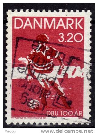 DANEMARK   N° 948    Oblitere   Football  Soccer  Fussball  1989 - Gebraucht