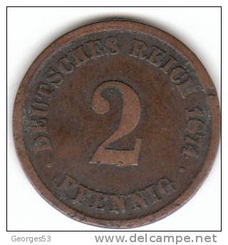 PIECE  2  PFENNIG   1874   DEUTSCHES REICH - 2 Pfennig