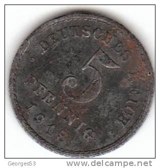 PIECE DE 5 PFENNIG   1918 ALLEMAGNE - 5 Pfennig