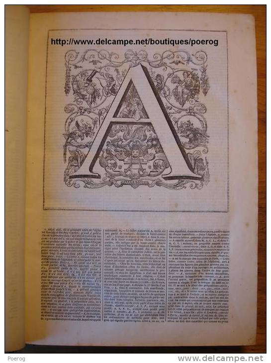 DICTIONNAIRE De 1843 Par NAPOLEON LANDAIS En 2 TOMES - 7ème EDITION DE 1843 En 2 VOLUMES Complet A à Z - Ouvrages Reliés - Dictionnaires