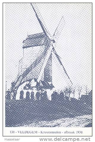 Veldegem - Kroonemolen - Afbraak 1930 - Zedelgem