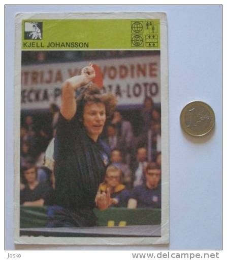 TABLE TENNIS Kjell Johansson Sweden ( Yugoslavia Vintage Svijet Sporta ) Tennis De Table Tenis De Mesa Tischtennis - Tischtennis