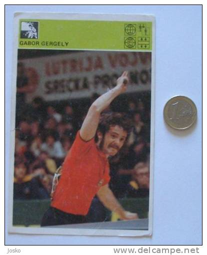 TENNIS DE TABLE Gabor Gergely Hungary ( Yugoslavia Vintage Svijet Sporta ) Table Tenis De Mesa Tischtennis - Table Tennis