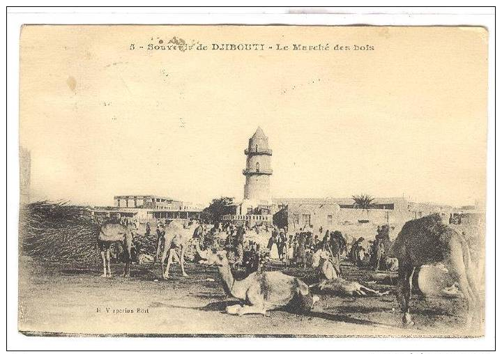 Le Marche Des Bois, Souvenir De Djibouti, Africa, 1900-1910s - Djibouti