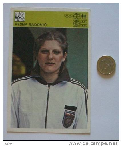 HANDBALL - Vesna Radovic  ( Yougoslavie - Vintage Card World Of Sports ) Hand-ball Balonmano Pallamano - Handball