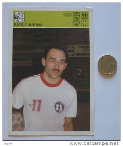 HANDBALL - Pavle Jurina ( Yugoslavia - Vintage Card World Of Sports ) Hand-ball Balonmano Pallamano - Handbal