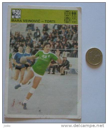 HANDBALL - Mara Veinovic Torti ( Yugoslavia - Vintage Card World Of Sports ) Hand-ball Balonmano Pallamano - Handbal