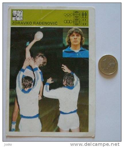 HANDBALL - Zdravko Radjenovic ( Yugoslavia - Vintage Card World Of Sports ) Hand-ball Balonmano Pallamano - Handbal