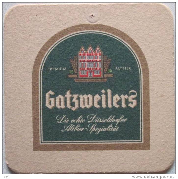 Sous-bock Bierdeckel Bierviltje Coaster GATZWEILERS Die Echte Düsseldorfer / GATZ (RA) - Sous-bocks