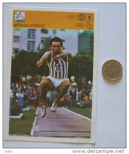 ATHLETICS Nenad Stekic - Long Jump  ( Yugoslavia Vintage Card Svijet Sporta ) Athletisme Atletismo Atletica - Athletics