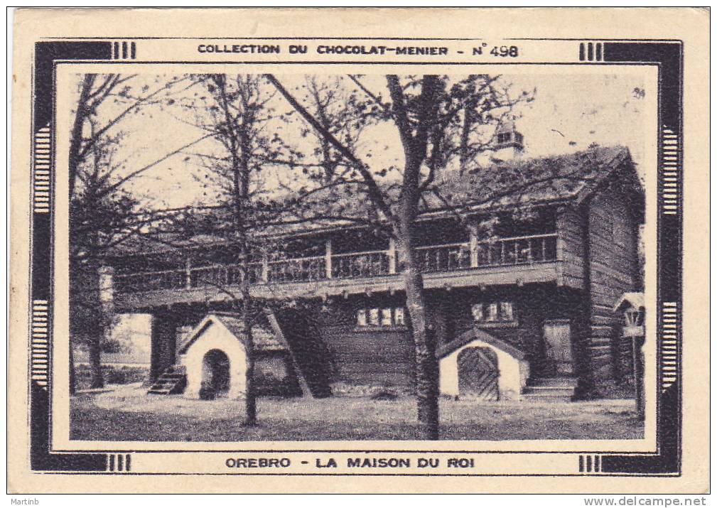 CHROMO  Image Chocolat MENIER  SUEDE  OREBRO  La Maison Du Roi N° 498 - Menier