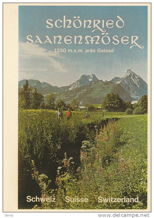 REPRO  PLAKAT  KARTE D´AFFICHE SCHÖNRIED SAANENMÖSER - Sonstige & Ohne Zuordnung