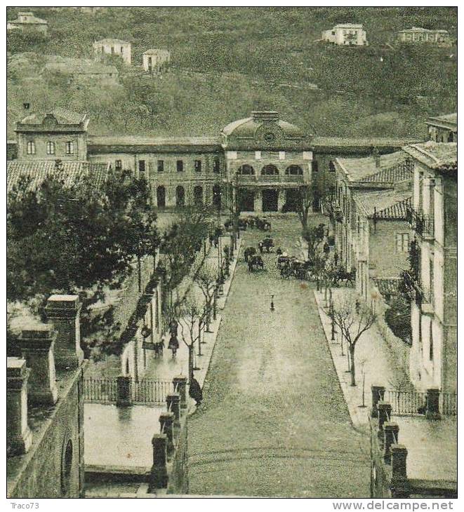 CALTANISSETTA  /  Stazione Centrale E Viale Cavour -  Viaggiata 1933 - Caltanissetta