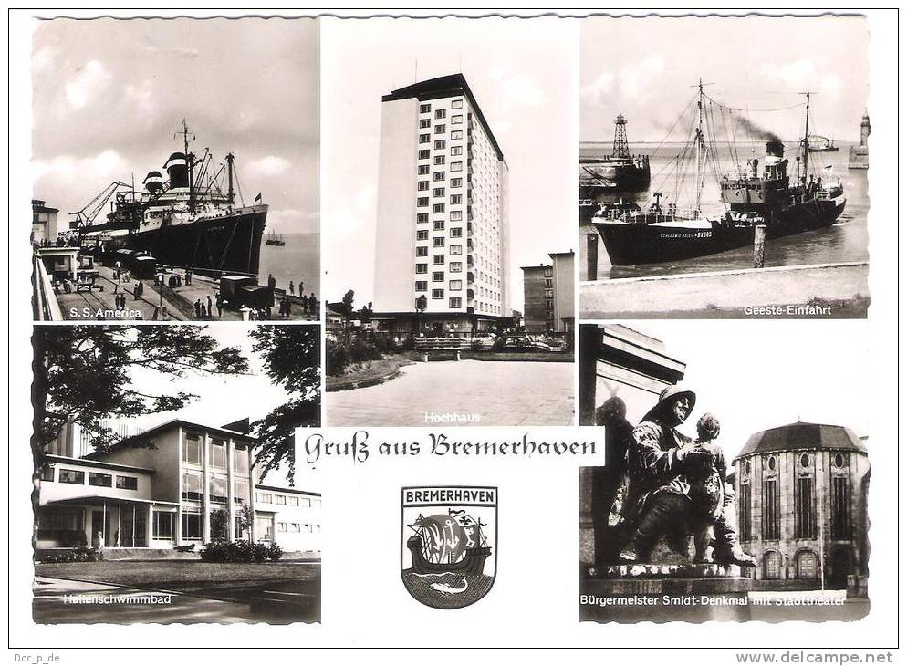 Germany - Bremerhaven - S.S. America - Geeste Einfahrt - Hallenschwimmbad - Bremerhaven