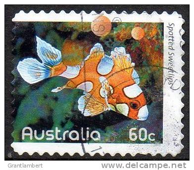 Australia 2010 Fishes Of The Reef 60c Spotted Sweetlips Perf 11 Used - Gebraucht