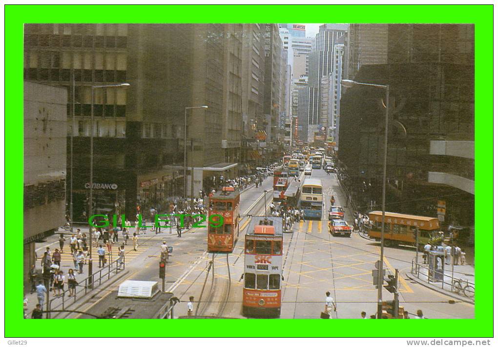 HONG KONG, CHINA - COMMERCIAL CENTRE - ANIMATED WITH TRAMWAYS - THE LUX CO - - Chine (Hong Kong)