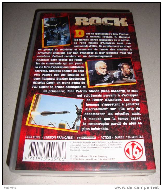 Vhs Pal Rock Nicolas Cage Sean Connery Michael Bay 1996 Version Française - Action, Aventure