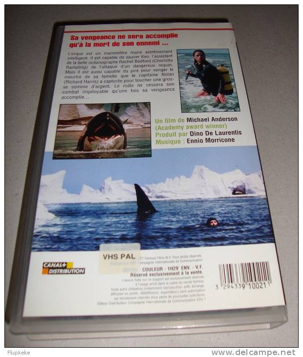 Vhs Pal Orca Richard Harris Michael Anderson 1977 Version Française - Action & Abenteuer