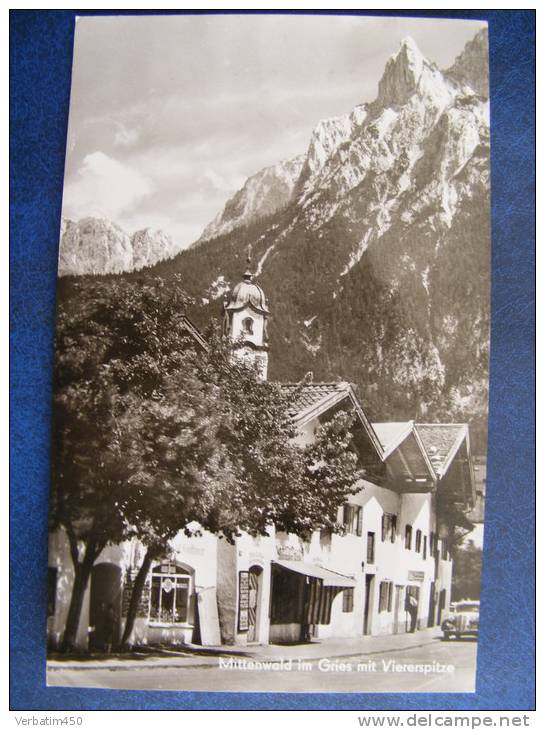 CP SM GLACEE.....ALLEMAGNE.. MITTENWALD IM GRIES MIT VIERERSPITZE..1955 - Miltenberg A. Main