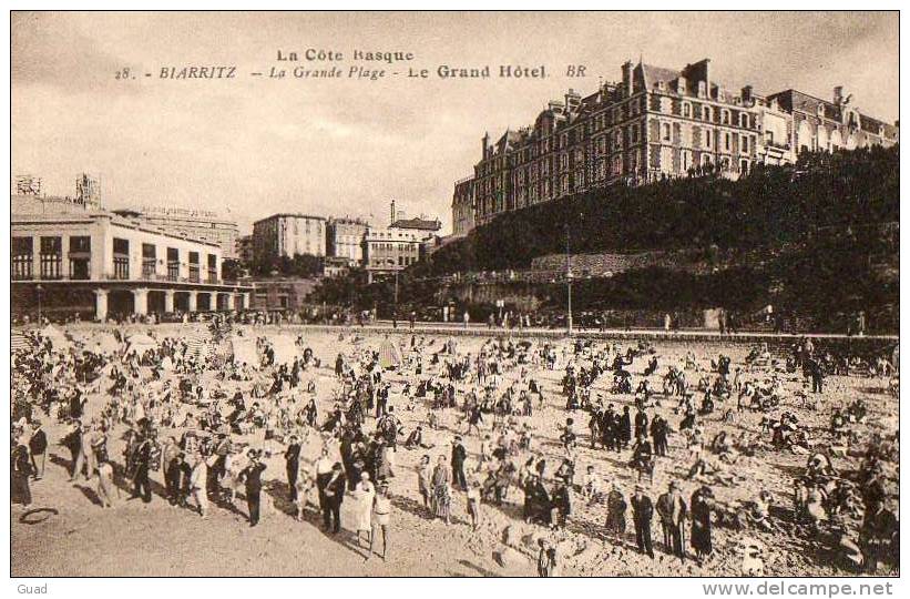 BIARRITZ - LA GRANDE PLAGE  GRAND HOTEL - Biarritz