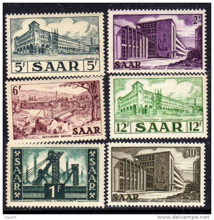 Sarre Occupation Française N° 306 / 15 XX La Série Des 10 Valeurs Sans Charnière TB - Unused Stamps