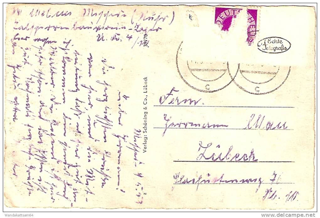 AK 59770 Meschede / Sauerland - HenneTalsperre 1. 5.53. Briefmarkenreste Vorhanden Nach Lübeck - Meschede