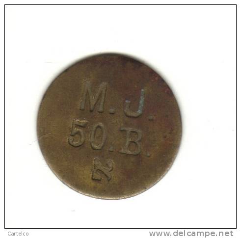 Romania  ? Old  Token - M J 50 B - Gewerbliche