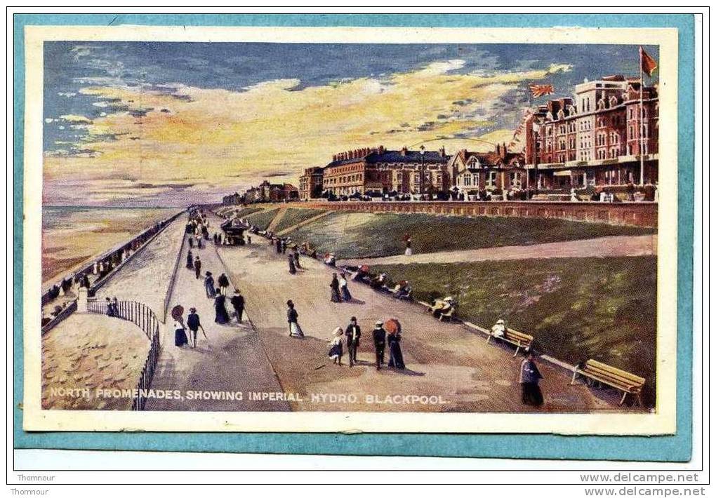 BLACKPOOL  -  NORTH PROMENADES , SHOWING IMPERIAL HYDRO.  -  TRES BELLE CARTE ANIMEE  - Boots - Blackpool