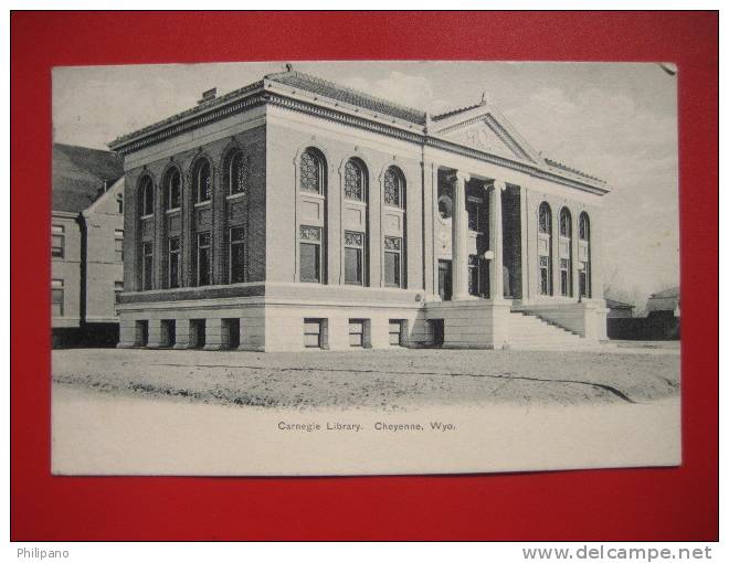 Wyoming > Cheyenne   Carnegie Library   Cancel Ca 1910 --   ===   ==ref 279 - Cheyenne