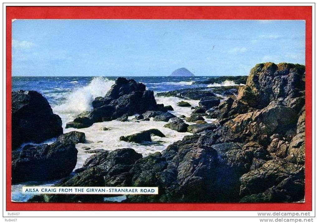 * AILSA CRAIG FROM THE GIRVAN - STRANRAER ROAD-1964 - Ayrshire