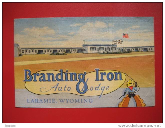 - Wyoming > Laramie  Branding Iron Auto Lodge  Linen Crease   ===   ==ref 280 - Laramie